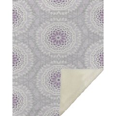 Premium Machine Washable ASB619 Lilac 50" x 70" Sherpa Throw Blanket