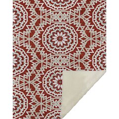 Premium Machine Washable ASB619 Red 50" x 70" Sherpa Throw Blanket
