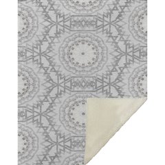 Premium Machine Washable ASB619 Silver 50" x 70" Sherpa Throw Blanket