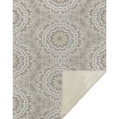 Premium Machine Washable ASB619 Taupe 50" x 70" Sherpa Throw Blanket