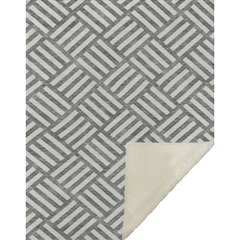 Premium Machine Washable ASB620 Charcoal 50" x 70" Sherpa Throw Blanket