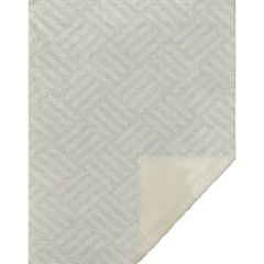 Premium Machine Washable ASB620 Ivory 50" x 70" Sherpa Throw Blanket