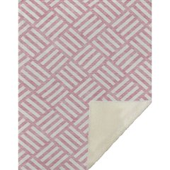 Premium Machine Washable ASB620 Pink 50" x 70" Sherpa Throw Blanket