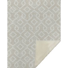 Premium Machine Washable ASB621 Beige 50" x 70" Sherpa Throw Blanket