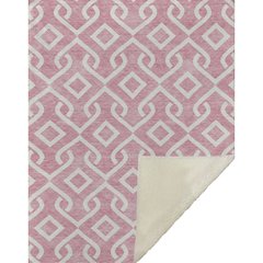 Premium Machine Washable ASB621 Blush 50" x 70" Sherpa Throw Blanket