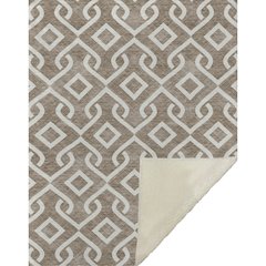 Premium Machine Washable ASB621 Brown 50" x 70" Sherpa Throw Blanket