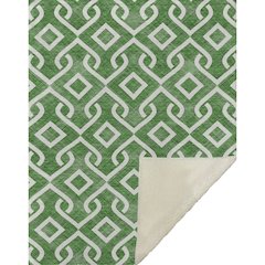 Premium Machine Washable ASB621 Emerald 50" x 70" Sherpa Throw Blanket