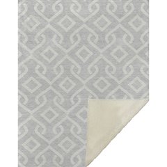 Premium Machine Washable ASB621 Silver 50" x 70" Sherpa Throw Blanket