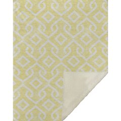 Premium Machine Washable ASB621 Yellow 50" x 70" Sherpa Throw Blanket