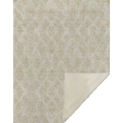 Premium Machine Washable ASB622 Beige 50" x 70" Sherpa Throw Blanket
