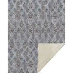 Premium Machine Washable ASB622 Blue 50" x 70" Sherpa Throw Blanket