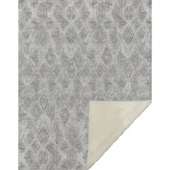 Premium Machine Washable ASB622 Silver 50" x 70" Sherpa Throw Blanket