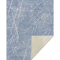 Premium Machine Washable ASB628 Blue 50" x 70" Sherpa Throw Blanket