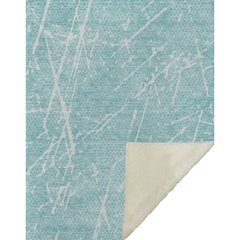 Premium Machine Washable ASB628 Teal 50" x 70" Sherpa Throw Blanket