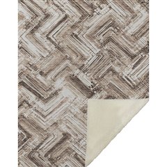 Premium Machine Washable ASB630 Brown 50" x 70" Sherpa Throw Blanket