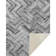 Premium Machine Washable ASB630 Gray 50" x 70" Sherpa Throw Blanket