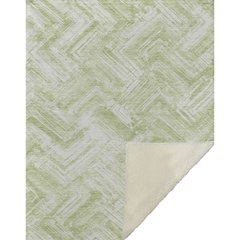 Premium Machine Washable ASB630 Green 50" x 70" Sherpa Throw Blanket