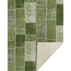 Premium Machine Washable ASB631 Olive 50" x 70" Sherpa Throw Blanket
