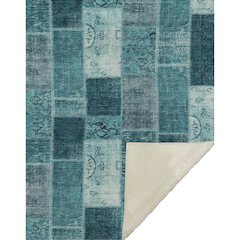 Premium Machine Washable ASB631 Teal 50" x 70" Sherpa Throw Blanket