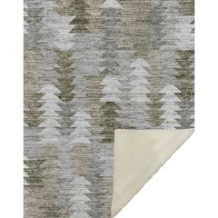 Premium Machine Washable ASB632 Brown 50" x 70" Sherpa Throw Blanket
