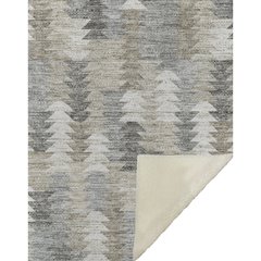 Premium Machine Washable ASB632 Taupe 50" x 70" Sherpa Throw Blanket