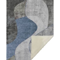 Premium Machine Washable ASB633 Blue 50" x 70" Sherpa Throw Blanket