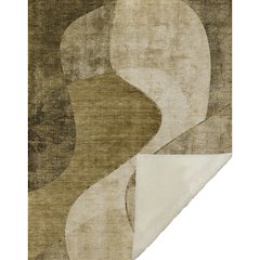 Premium Machine Washable ASB633 Brown 50" x 70" Sherpa Throw Blanket
