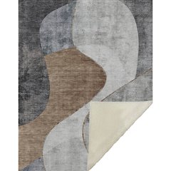 Premium Machine Washable ASB633 Gray 50" x 70" Sherpa Throw Blanket