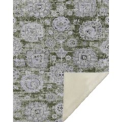 Premium Machine Washable ASB634 Olive 50" x 70" Sherpa Throw Blanket