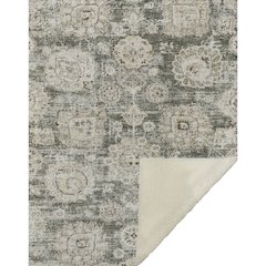 Premium Machine Washable ASB634 Taupe 50" x 70" Sherpa Throw Blanket