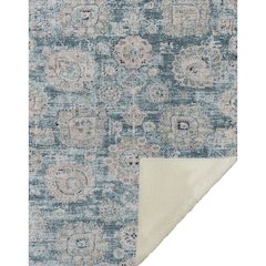Premium Machine Washable ASB634 Teal 50" x 70" Sherpa Throw Blanket