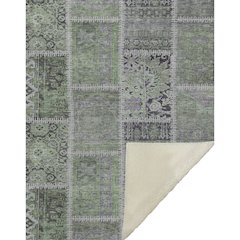 Premium Machine Washable ASB635 Green 50" x 70" Sherpa Throw Blanket