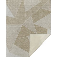 Premium Machine Washable ASB636 Beige 50" x 70" Sherpa Throw Blanket