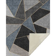 Premium Machine Washable ASB636 Blue 50" x 70" Sherpa Throw Blanket