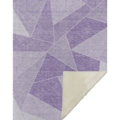 Premium Machine Washable ASB636 Lilac 50" x 70" Sherpa Throw Blanket