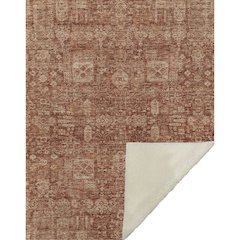 Premium Machine Washable ASB637 Paprika 50" x 70" Sherpa Throw Blanket