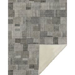 Premium Machine Washable ASB639 Taupe 50" x 70" Sherpa Throw Blanket