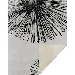 Premium Machine Washable ASB642 Black 50" x 70" Sherpa Throw Blanket