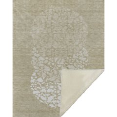 Premium Machine Washable ASB643 Beige 50" x 70" Sherpa Throw Blanket
