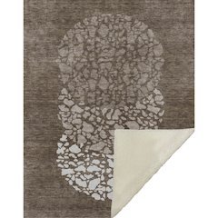 Premium Machine Washable ASB643 Chocolate 50" x 70" Sherpa Throw Blanket