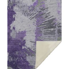 Premium Machine Washable ASB645 Purple 50" x 70" Sherpa Throw Blanket