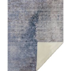 Premium Machine Washable ASB646 Blue 50" x 70" Sherpa Throw Blanket