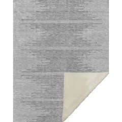 Premium Machine Washable ASB647 Gray 50" x 70" Sherpa Throw Blanket