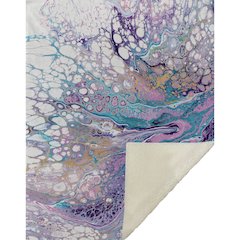 Premium Machine Washable ASB64 Periwinkle 50" x 70" Sherpa Throw Blanket