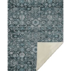 Premium Machine Washable ASB651 Teal 50" x 70" Sherpa Throw Blanket
