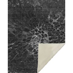 Premium Machine Washable ASB652 Charcoal 50" x 70" Sherpa Throw Blanket