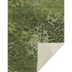 Premium Machine Washable ASB652 Olive 50" x 70" Sherpa Throw Blanket