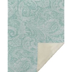 Premium Machine Washable ASB654 Teal 50" x 70" Sherpa Throw Blanket