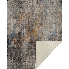 Premium Machine Washable ASB655 Taupe 50" x 70" Sherpa Throw Blanket