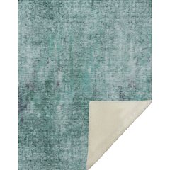 Premium Machine Washable ASB655 Teal 50" x 70" Sherpa Throw Blanket